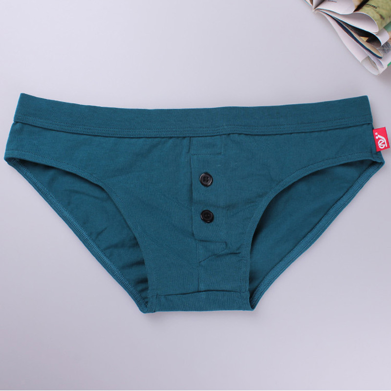 high quality brand cotton men briefs sexy men s underwear male panties low waist brief button