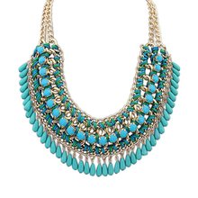2015 New Fashion Bohemia Knitting Necklace Choker Collar Necklace Fine Jewerly For Women Necklace