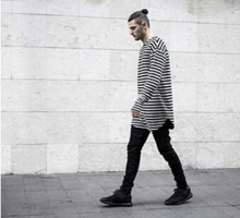 2015 extend hip hop street T-shirt wholesale t-shirt fashion big brand t shirts summer LONG sleeve oversize designer hold hand