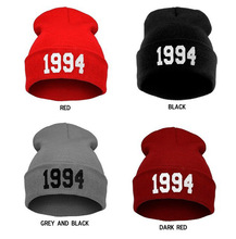 9 Colors Fashion Letter Hats for Women Cap Casual Hat 1994 Knitted Wool Cap Men Male Female Hip Hop Cap Beanies Hat HM0349