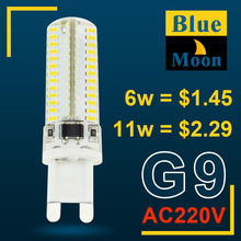 Blue Moon 2015 new dimmer LED G9 220V 32 SMD 2835 5w 7w dimmable 64 SMD