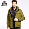 2016 Parka men brand clothing high quality AFS JEEP jacket men jaqueta masculina fahion liner detachable