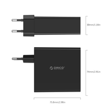 New 4 Port Wall USB AC DC Adapter Charger 5V2 4A 30W 6A with Eu Plug