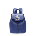 Famous Brand Fashion Small Rucksack Big Rhinestone Ornament Solid Color Women Drawstring Flap Designer MINI Backpack