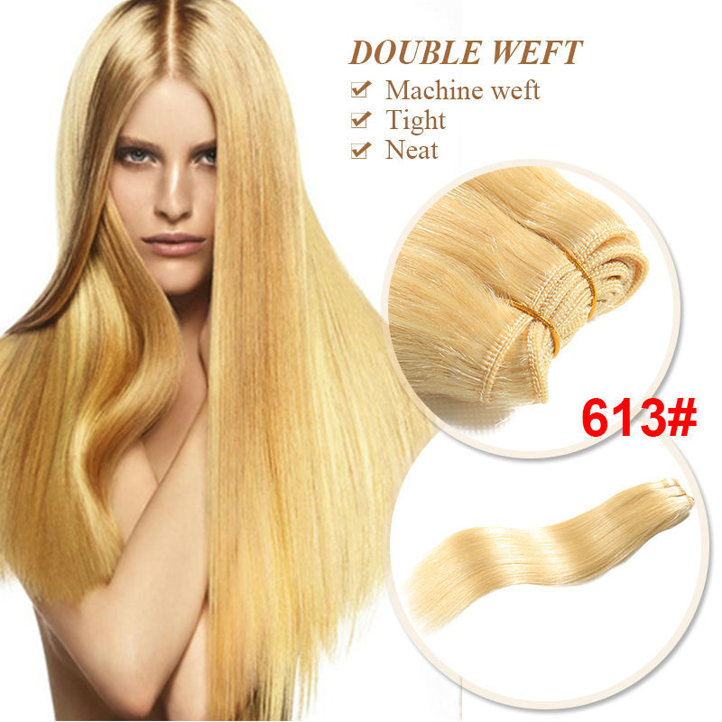 Blonde Brazilian Hair Bundles Virgin Brazilian Hair 3 Bundles Cheap Brazilian Straight Hair Weave Xu Chang BHF Human Hair