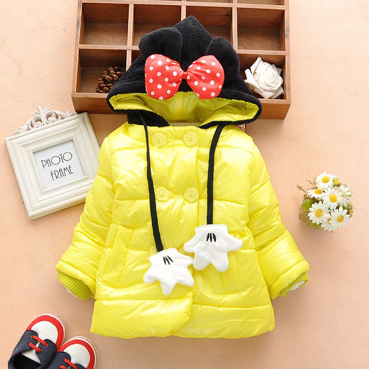 Children's clothes girls winter cotton-padded clothes 2014 thickening and pile on the new winter jacket coat