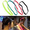 Free Shipping Women Men yoga hair bands Sports Headband Anti slip Elastic Rubber Sweatband Football Yoga