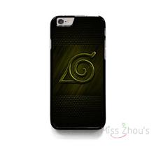 For iphone 4/4s 5/5s 5c SE 6/6s 7 plus ipod touch 4/5/6 back skins mobile cellphone cases cover Naruto Konoha Headband Logo