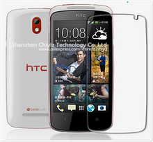 2 x High Quality Clear Glossy Screen Protector Film Guard Cover For HTC Desire 500 506e 560 5088 509d