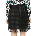 new 2016 summer skirts women solid super natural lace hollow out miniskirts European and American style