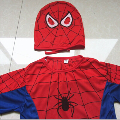 Hot Sale Red Black Spider Outfit Spiderman Costume Kids Party Cosplay Good Baby Halloween Gift MX046