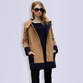 2016 new winter coat and long sections women store quality big hooded wool coat plus cotton