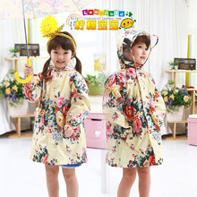 Free shipping South Korea lovely big flower child adult fashion girls raincoat raincoat children raincoat poncho raincoat baby