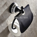 Oil Rubbed Bronze Finished Ceramic Style Wall Mounted Toilet Paper Holder with Waterproof Cover