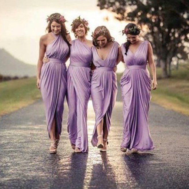 Violet Bridesmaid Dresses