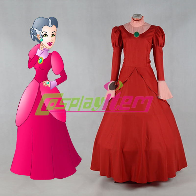 (free petticoat)Customized movie Cinderella cosplay Lady Tremaine Cosplay C...