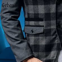 2015 new arrival blazer men casaco masculino men suit pea fashion busniess casual winter warm coat