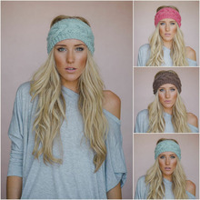 2016 New 19 Colors Women twist crochet head wrap Headbands Knit Headwrap Turban Accessories 1PC Free Shipping TD18