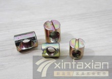 8mm furniture screws / Child Bed Accessories screw / nut horizontal hole / flat head screw / nut hammer / set price