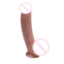 2016 Realistic Big Silicone Dildo Flexible Penis Dick with Strong Suction Cup Huge Dildos Consoladores Sextoys for Women