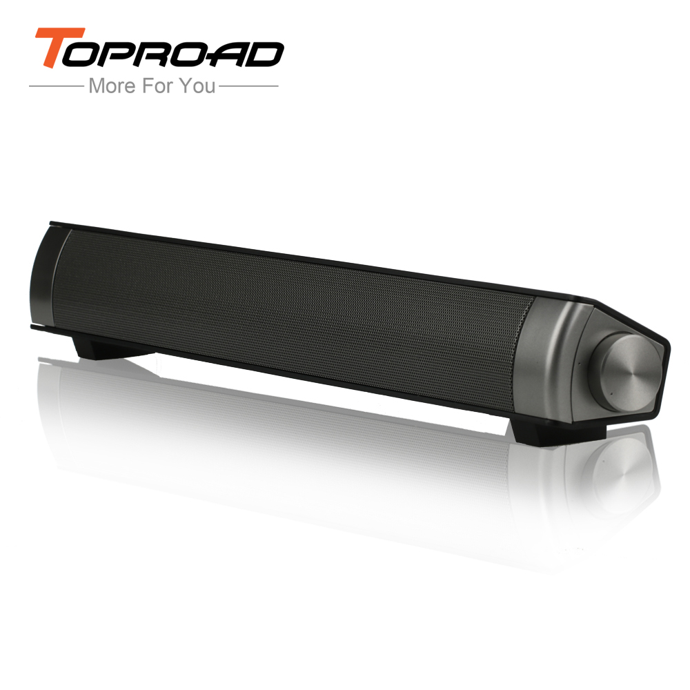 Mini Bluetooth Speaker Soundbar Slim Magnetic Stereo Sound Subwoofer Speaker HIFI Boombox Speakers For Computer PC Tablet TV ETC