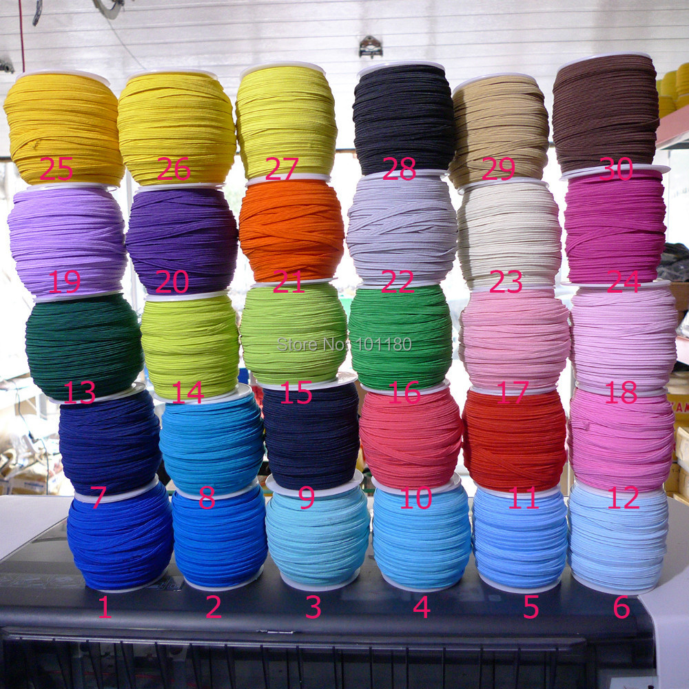 30 Color 1500 Meters 1/4\'\' 6mm Wide Combo Colored ...