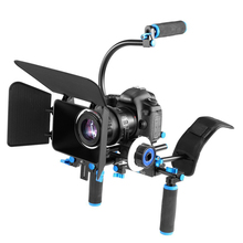 DSLR Rig Camera Shoulder Stabilizer Movie Film Support Kit Follow Focus Matte Box for Canon Nikon