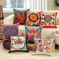 Hot 45 45cm Top Quality Luxury Embroidered Home Sofa Car Decro Cushion Throw Pillowcase Vintage Noble