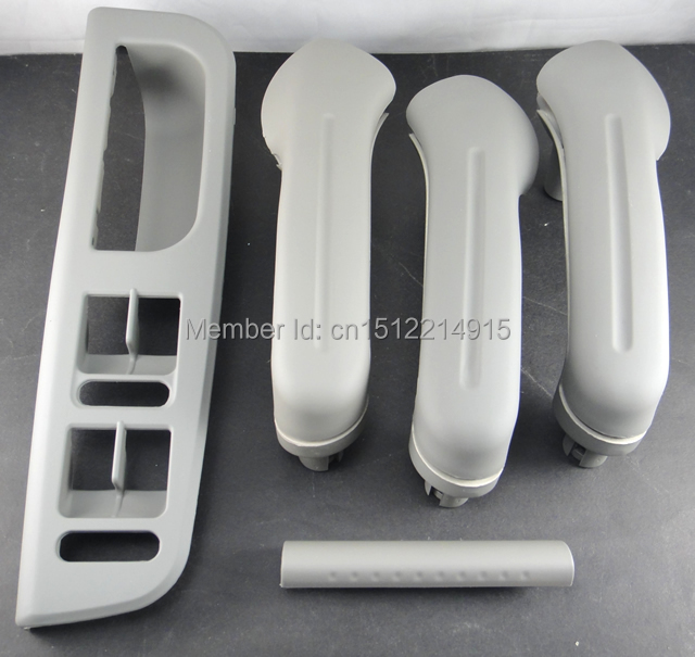 Grey Interior Door Grab Handle Cover Switch Bezel Set fit for Jetta Golf MK4 inner door handle / grip inside / inner armrest