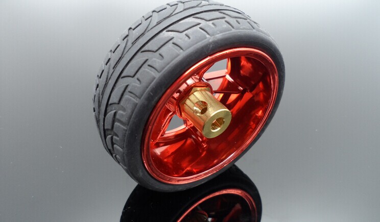 DC motor tire wheel coupling combination of intelligent robots DIY model toy car accessories aperture  3MM/4MM/5MM/6MM