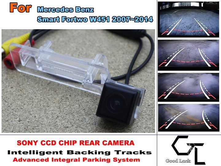 CCD For Mercedes Benz Smart Fortwo W451 2007~2014 HD Car Back Up camera Night Vision Parking Assistance Tracks Module CCD For Mercedes Benz Smart Fortwo W451 2007~2014 HD Car Back Up camera Night Vision Parking Assistance Tracks Module