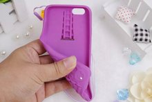 Luxury 3D Diamond Watch Case Candy Silicon Phone Cover Fashion Silicone Case For iPhone 5 5S