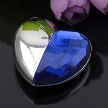 Blue Diamond Heart Style Pendrive 64gb USB Flash Drive 1TB 2TB Pen Drive 128gb 16gb Memory Stick Usb Creativo Gadget Luxury Gift