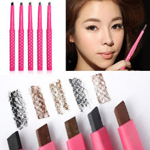 Women Lady Card Grooming Shaping Makeup Tool Waterproof Brown Eyebrow Pencil Eye Brow Liner Pen Powder