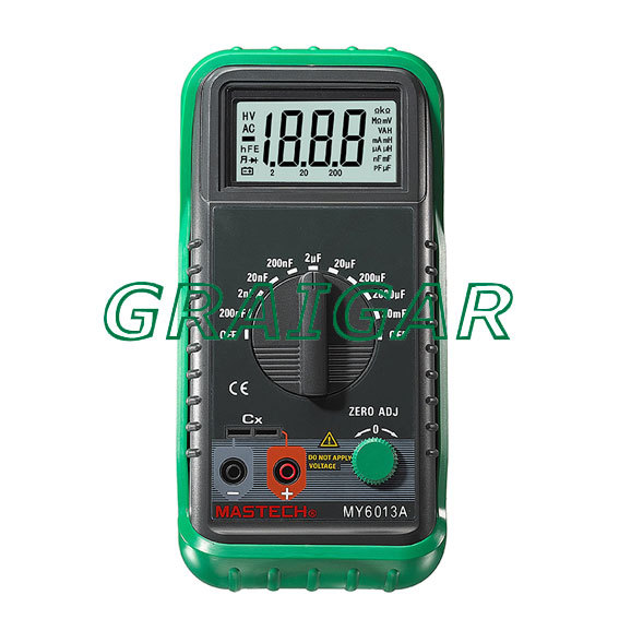 Free Shipping MY6013A 1999 counts DIGITAL CAPACITANCE METER electric capacity METER