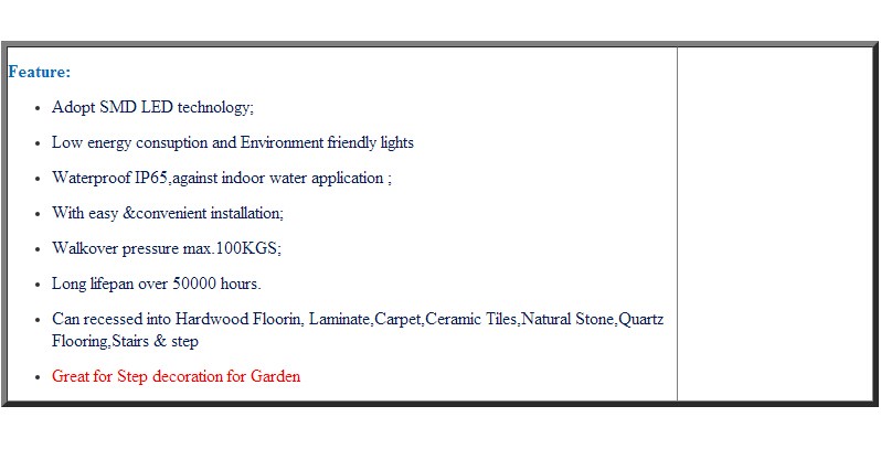 Description Picture 5 of item10PCS/Lot FVTLED LED Deck Lights 35mm Half Moon Outdoor Garden Decoration LED Underground Lamps IP65 Waterproof Pathway Lighting