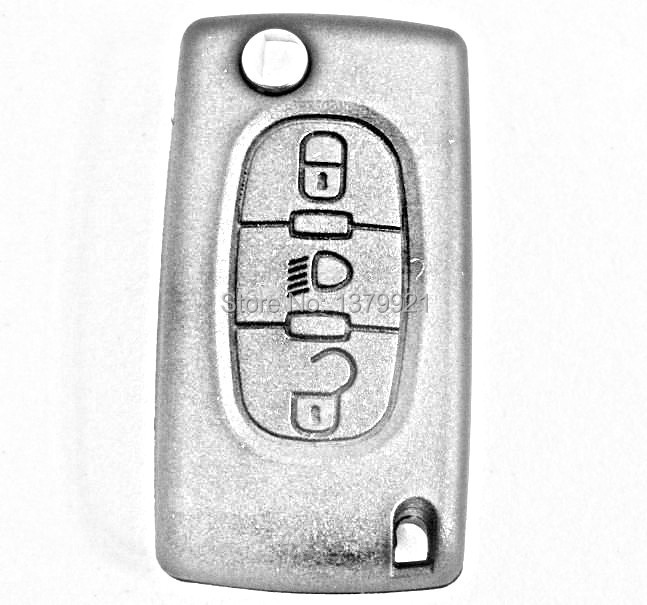 3button remote key shell for Citroen C4 C5 Light Symbol KEY FOB REMOTE CASE