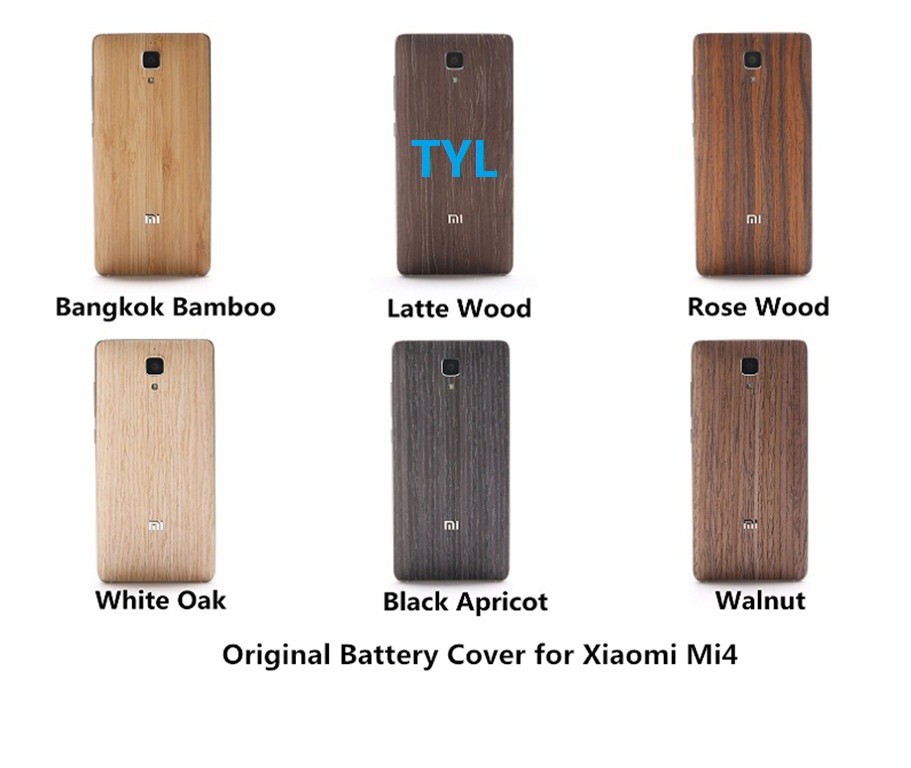 Original-Wood-Case-for-Xiaomi-Mi4-Bamboo-Back-Battery-Cover-for-Xiaomi-Mi-4-Housing-Replacement