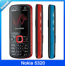 100% Original Unlocked Nokia 5320 Xpress Music Smartphone 2.0MP Camera Bluetooth MP3 MP4 Playaer Mobile Phone Refurbished