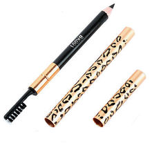 3 Eyebrow Shaping Stencils Grooming Kit Makeup Tools 1 Eye Brow Waterproof Black Brown Pencil With