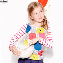 Mini Rodini Brand Kids Clothes Cute Autumn Girls T Shirt Designer Toddler Baby Girls Clothes Cotton Long Sleeve Tee Shirts