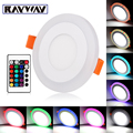 Remote Control 3 Models White RGB Led Panel Light 6w 9w 16w 24W Ultra Thin Recessed