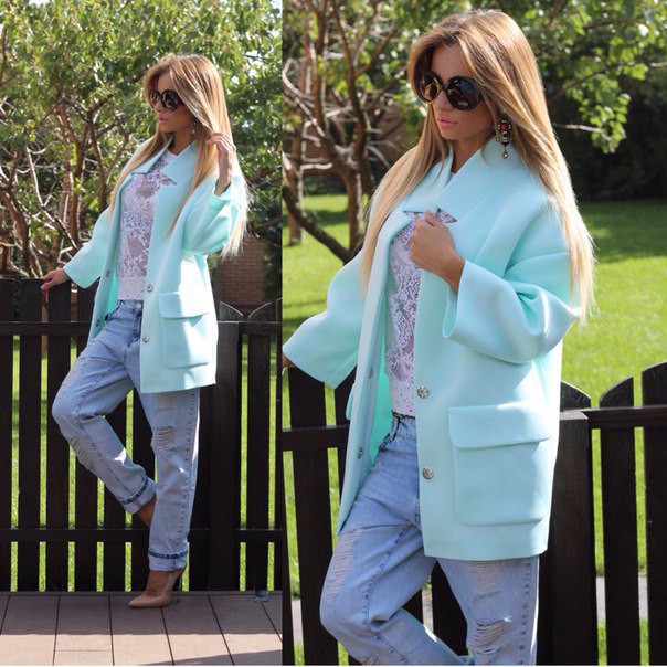 New-2015-winter-fall-casual-style-coat-hot-sale-Long-sleeve-Printing-Sky-blue-and-pink