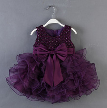 Summer Girls 1 year Birthday Party Dresses Princess baby girls dress baby girls christening dresses Baptism Dress for newborn