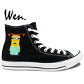 Wen Hand Painted Sneakers Design Custom Minions Play Golf Despicable Me High Top Men Women s