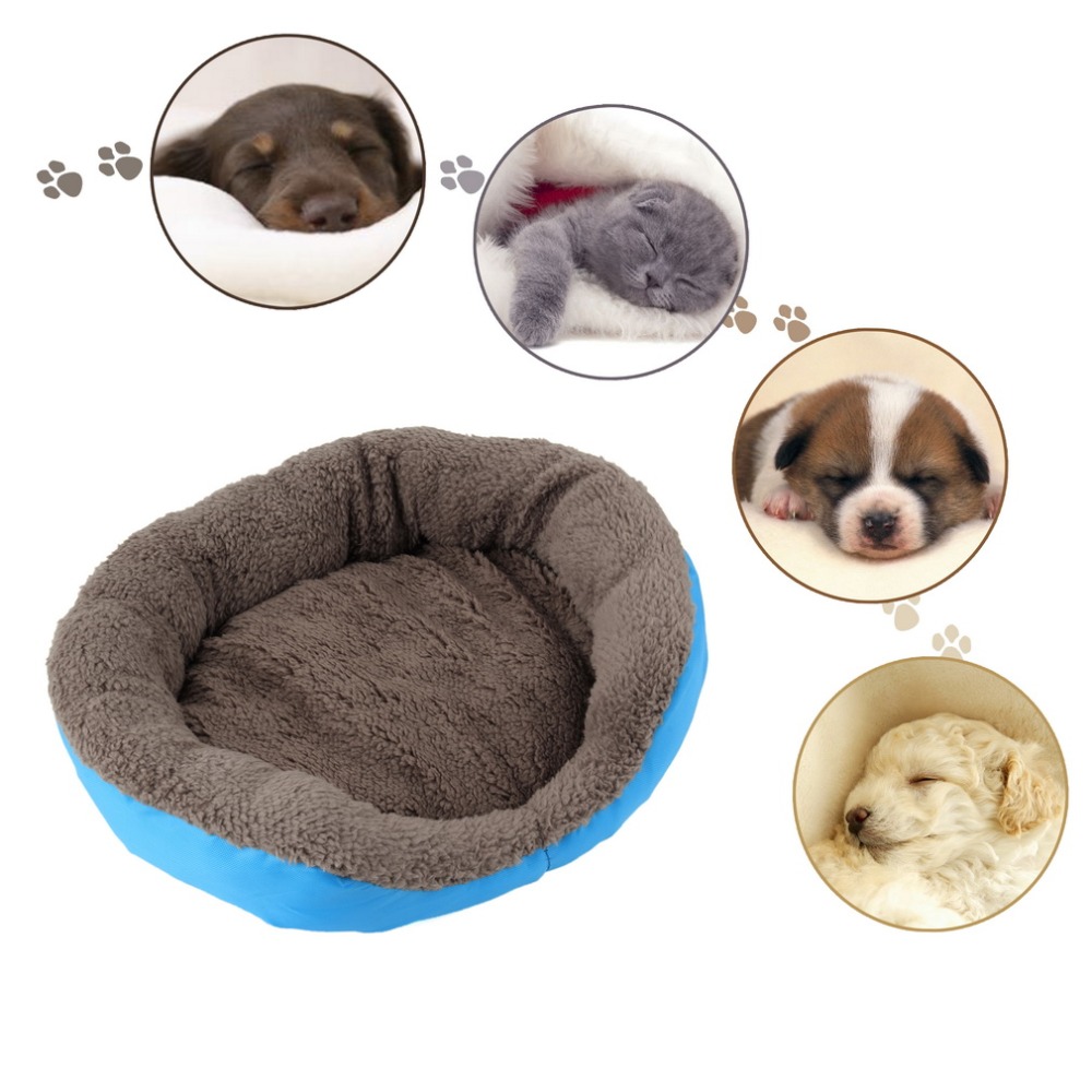 Newly Design Soft Fleece Warm Dog Bed House Plush Nest Mat Pad For 