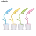 novelty LED table lamp 3 mode dimming touch switch desk reading light art decoration USB rechargeable