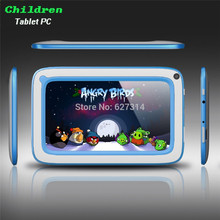 7inch kid tablet Allwinner A33 Quad-Core Android 4.4 children tablet pc WIFI dual camera 512MB 8GB games education gift for kids