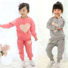 Beauty Kids Toddler Clothes Sets Girls Baby Lovely Spring Autumn Tracksuit Tops Trousers Bottoms Pants Suit 2 3 4 5 6 7 Year New