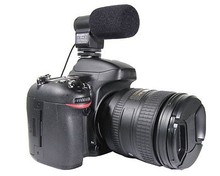 Black Mini External Directional Stereo Microphone Mic-109 for 3.5mm Mic Jack Canon/Nikon/Sony/Pentax DSLR cameras & DV Camcorder